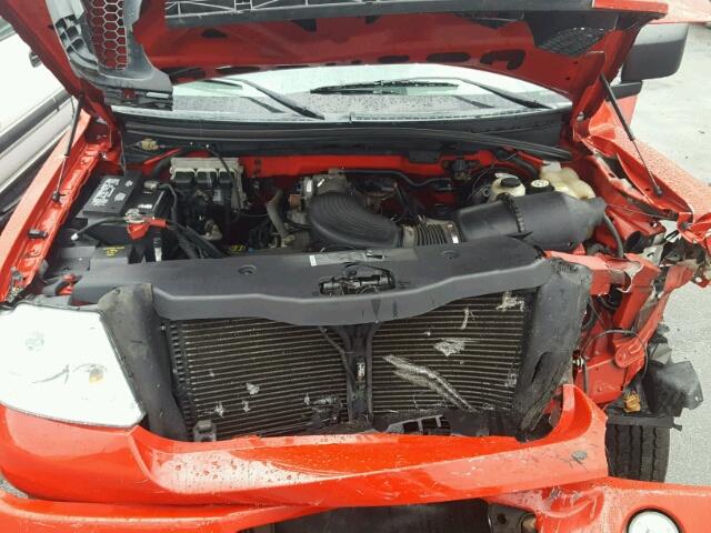 1FTRX14W86NB39134 - 2006 FORD F150 RED photo 7