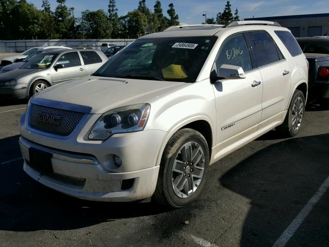 1GKKRTED8BJ234013 - 2011 GMC ACADIA DEN WHITE photo 2