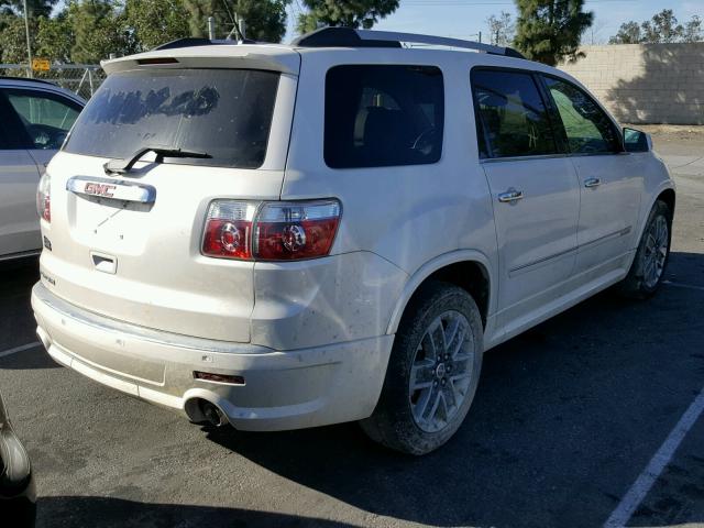 1GKKRTED8BJ234013 - 2011 GMC ACADIA DEN WHITE photo 4