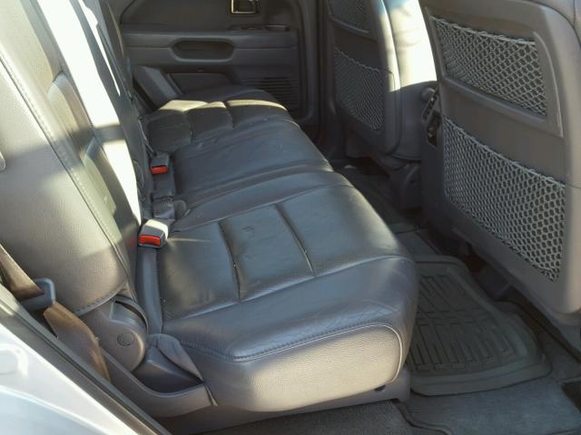 5FNYF18727B001851 - 2007 HONDA PILOT EXL SILVER photo 6