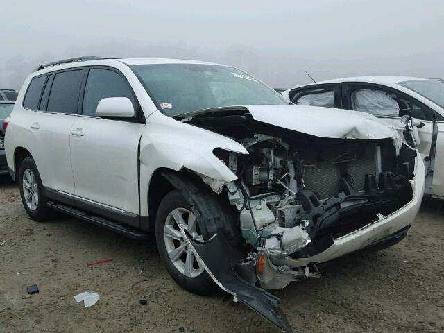 5TDZK3EH4CS067493 - 2012 TOYOTA HIGHLANDER WHITE photo 1