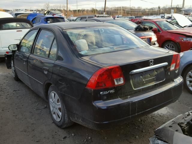 2HGES26733H608841 - 2003 HONDA CIVIC EX შავი ფოტო 3