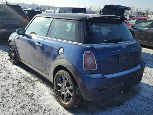 WMWMF73517TL86840 - 2007 MINI COOPER S BLUE photo 3