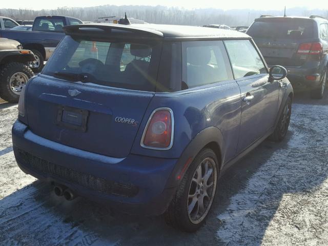 WMWMF73517TL86840 - 2007 MINI COOPER S BLUE photo 4