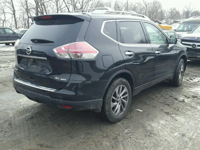 5N1AT2MV8FC816678 - 2015 NISSAN ROGUE S BLACK photo 4