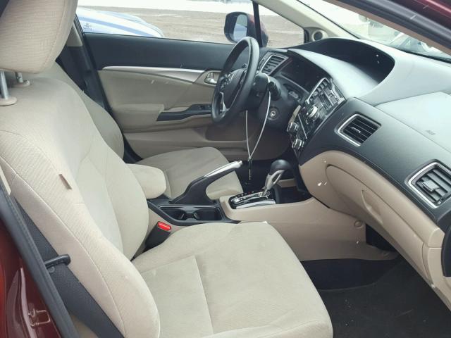 19XFB2F86DE073691 - 2013 HONDA CIVIC EX წითელი ფოტო 5