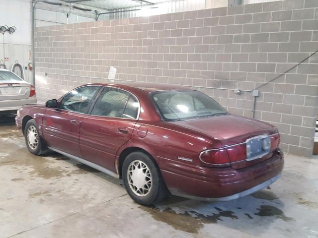 1G4HR54K6YU177251 - 2000 BUICK LESABRE LI MAROON photo 3