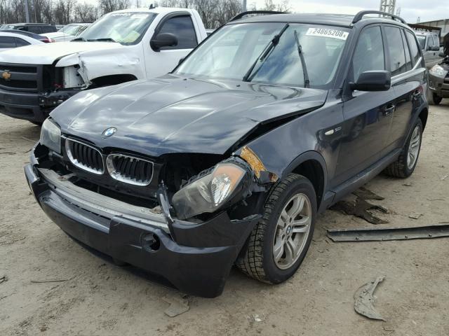 WBXPA93416WD29025 - 2006 BMW X3 3.0I BLACK photo 2