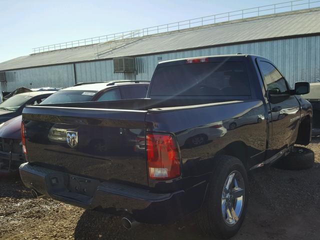 3C6JD6AT3CG200883 - 2012 DODGE RAM 1500 S BLUE photo 4