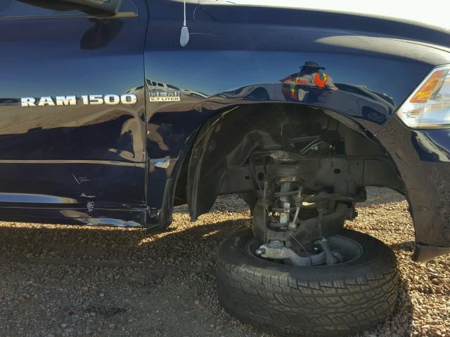 3C6JD6AT3CG200883 - 2012 DODGE RAM 1500 S BLUE photo 9