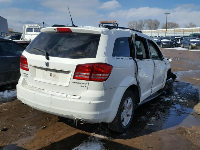 3D4PG5FVXAT270046 - 2010 DODGE JOURNEY SX WHITE photo 4