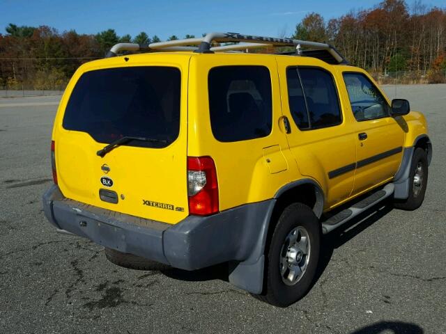 5N1ED28Y9YC596506 - 2000 NISSAN XTERRA XE YELLOW photo 4