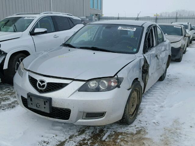 JM1BK32F381124548 - 2008 MAZDA 3 I SILVER photo 2