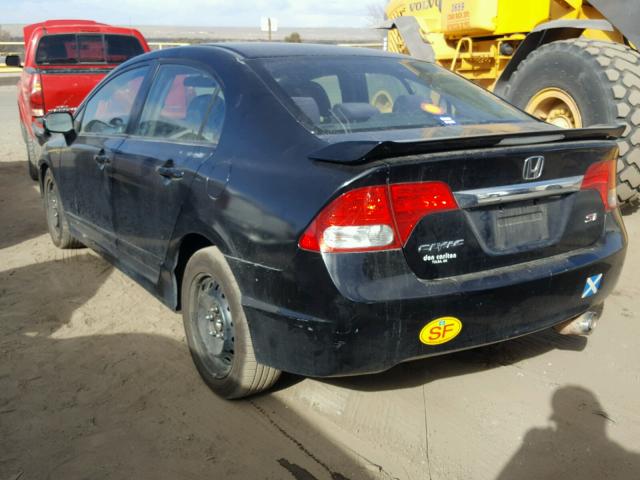 2HGFA55589H704451 - 2009 HONDA CIVIC SI BLACK photo 3