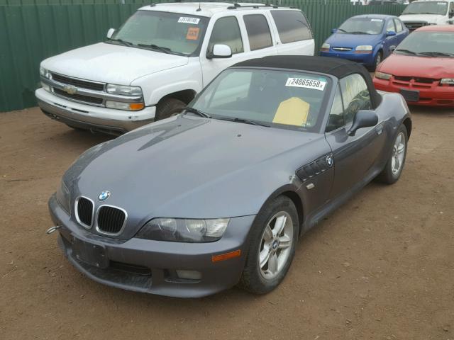 4USCH934XYLF87713 - 2000 BMW Z3 2.3 GRAY photo 2