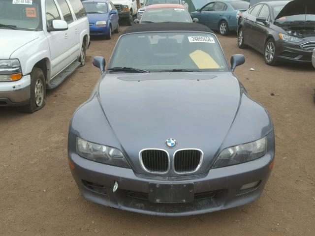 4USCH934XYLF87713 - 2000 BMW Z3 2.3 GRAY photo 9