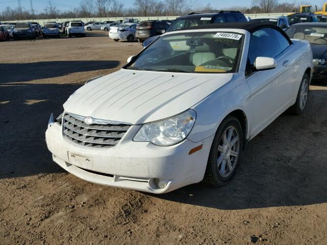 1C3LC55R58N624873 - 2008 CHRYSLER SEBRING TO WHITE photo 2