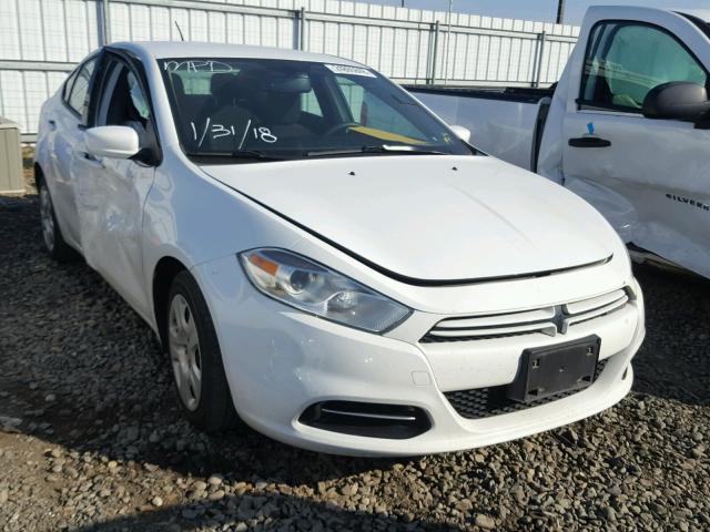 1C3CDFAA8ED745837 - 2014 DODGE DART SE WHITE photo 1