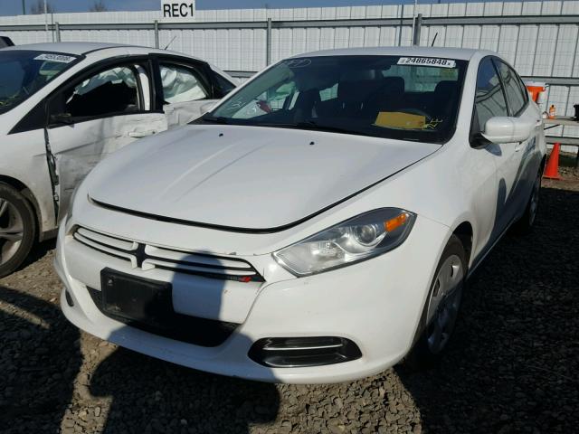 1C3CDFAA8ED745837 - 2014 DODGE DART SE WHITE photo 2