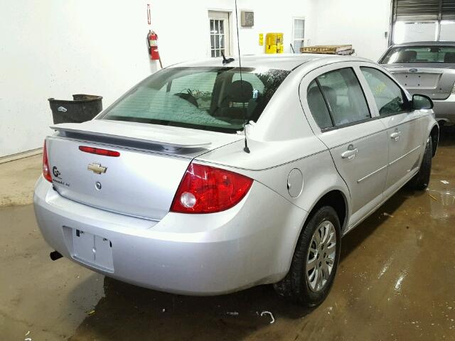 1G1AT58H897128812 - 2009 CHEVROLET COBALT LT SILVER photo 4