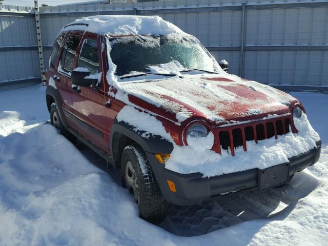 1J4GL48K66W248837 - 2006 JEEP LIBERTY SP RED photo 1