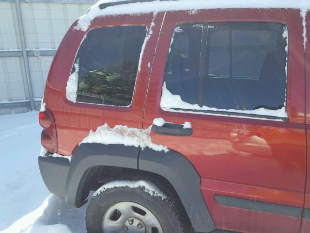 1J4GL48K66W248837 - 2006 JEEP LIBERTY SP RED photo 10