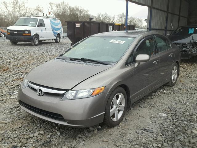 2HGFA16918H321315 - 2008 HONDA CIVIC EXL GRAY photo 2