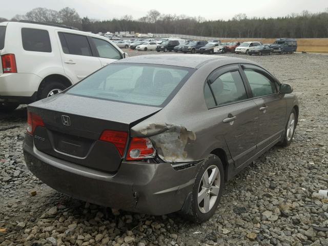 2HGFA16918H321315 - 2008 HONDA CIVIC EXL GRAY photo 4