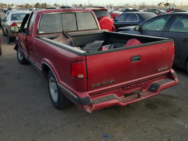 1GCCS19X3T8164720 - 1996 CHEVROLET S TRUCK S1 RED photo 3