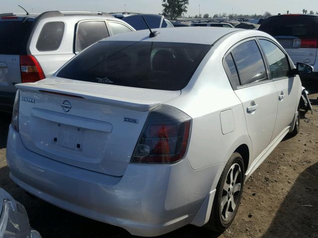 3N1AB6AP3CL617416 - 2012 NISSAN SENTRA 2.0 WHITE photo 4