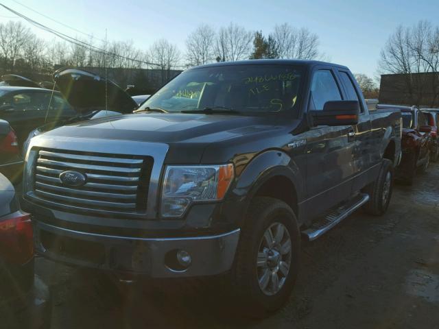 1FTFX1EF7CFB98702 - 2012 FORD F150 SUPER GREEN photo 2