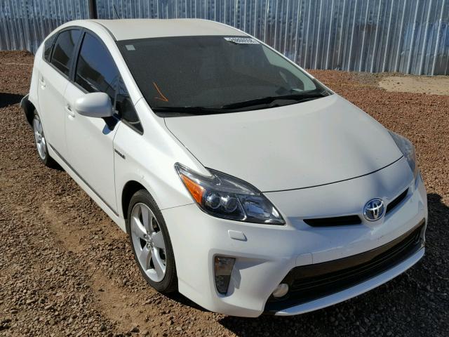 JTDKN3DU6C5470680 - 2012 TOYOTA PRIUS WHITE photo 1