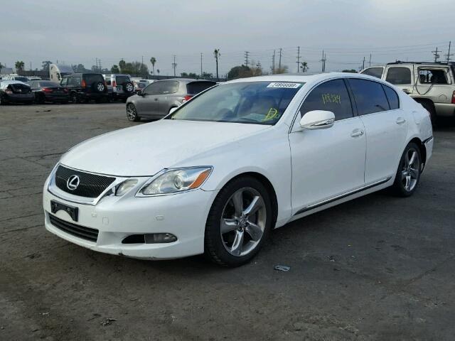 JTHBE96SX80036439 - 2008 LEXUS GS 350 WHITE photo 2