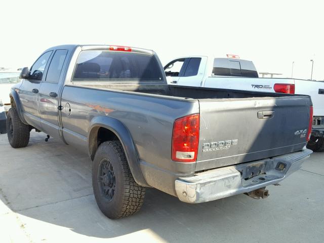 3D7KU28CX4G175466 - 2004 DODGE RAM 2500 S GRAY photo 3