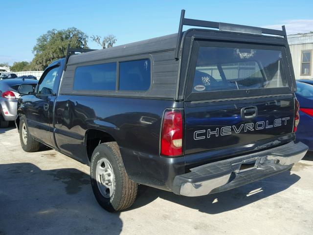 1GCEC14X04Z251158 - 2004 CHEVROLET SILVERADO BLACK photo 3