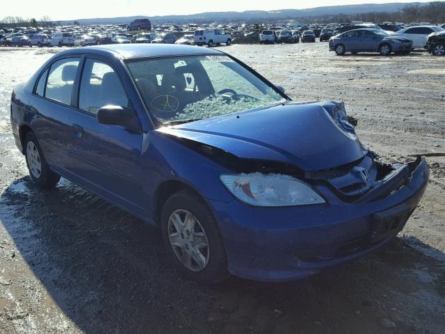 2HGES16315H614115 - 2005 HONDA CIVIC DX V BLUE photo 1