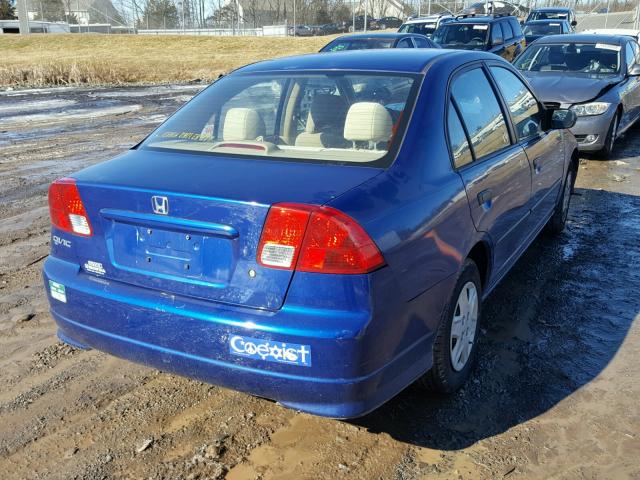 2HGES16315H614115 - 2005 HONDA CIVIC DX V BLUE photo 4