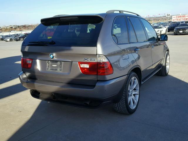 5UXFA13504LU42378 - 2004 BMW X5 3.0I GRAY photo 4