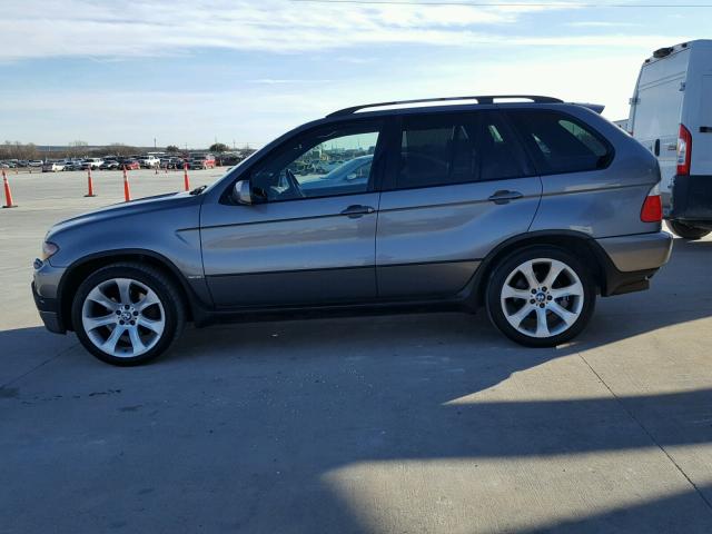 5UXFA13504LU42378 - 2004 BMW X5 3.0I GRAY photo 9