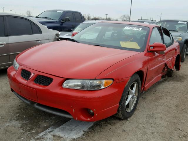 1G2WP52K3XF325450 - 1999 PONTIAC GRAND PRIX RED photo 2