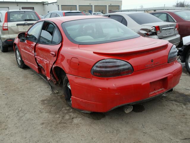 1G2WP52K3XF325450 - 1999 PONTIAC GRAND PRIX RED photo 3