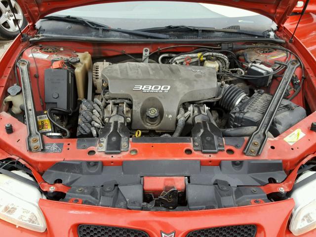 1G2WP52K3XF325450 - 1999 PONTIAC GRAND PRIX RED photo 7