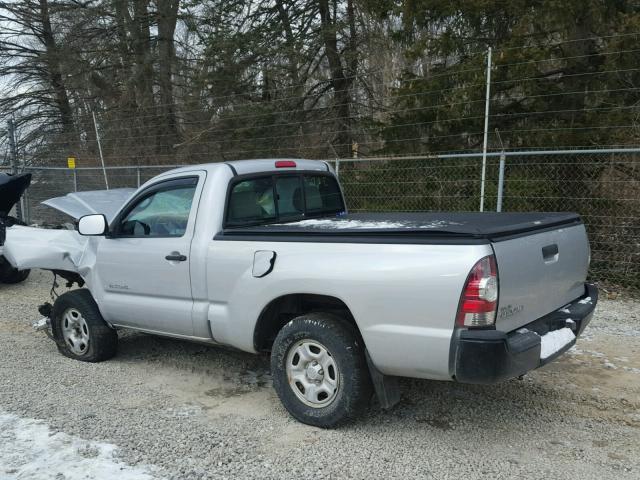 5TENX4CN4AZ700072 - 2010 TOYOTA TACOMA SILVER photo 3