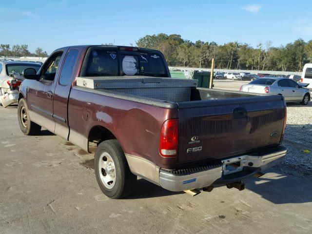 1FTRX17W11NA32172 - 2001 FORD F150 BURGUNDY photo 3