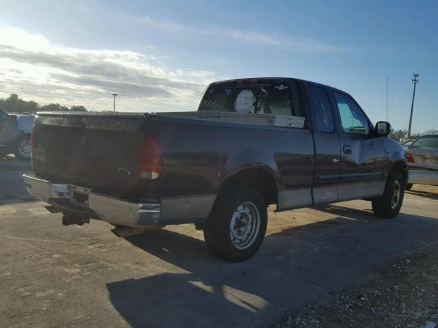 1FTRX17W11NA32172 - 2001 FORD F150 BURGUNDY photo 4