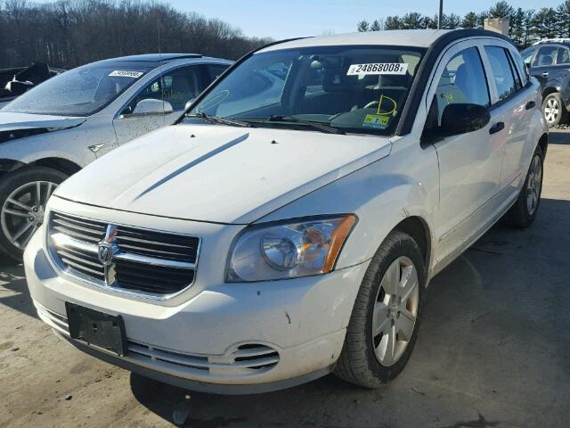 1B3HB48B17D374597 - 2007 DODGE CALIBER SX WHITE photo 2