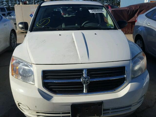 1B3HB48B17D374597 - 2007 DODGE CALIBER SX WHITE photo 9