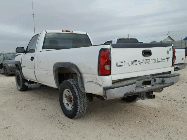 1GCHC24U37E112680 - 2007 CHEVROLET SILVERADO WHITE photo 3