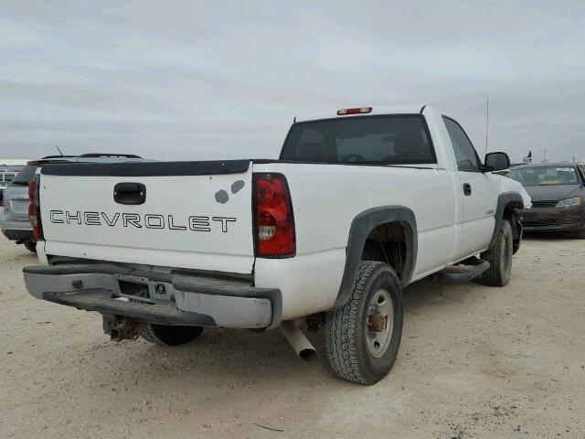 1GCHC24U37E112680 - 2007 CHEVROLET SILVERADO WHITE photo 4