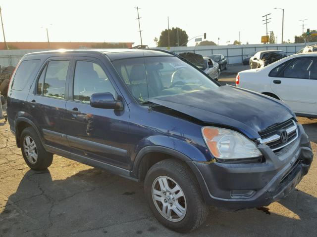 JHLRD78813C011500 - 2003 HONDA CR-V EX BLUE photo 1